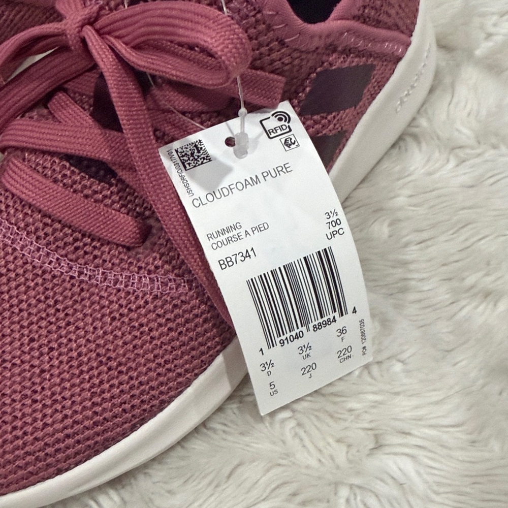 Women's Cloudfoam Dusty Pink Pure Running Shoes Athletic Sneakers Size 5 NWT - Picture 6 of 6